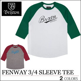 BRIXTON ブリクストン Tシャツ ラグラン 7分 FENWAY ヘザーグレー バーガンディ ホワイト グリーン トップス スケート メンズ レディース フェス サーフ