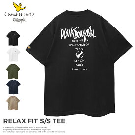 マークゴンザレス what it isNt Tシャツ MARK GONZALES S/S おうちコーデ バックプリント ロゴ 半袖 ストリート ブラック ホワイト トップス メンズ レディース ゆうパケット 2H7-13361