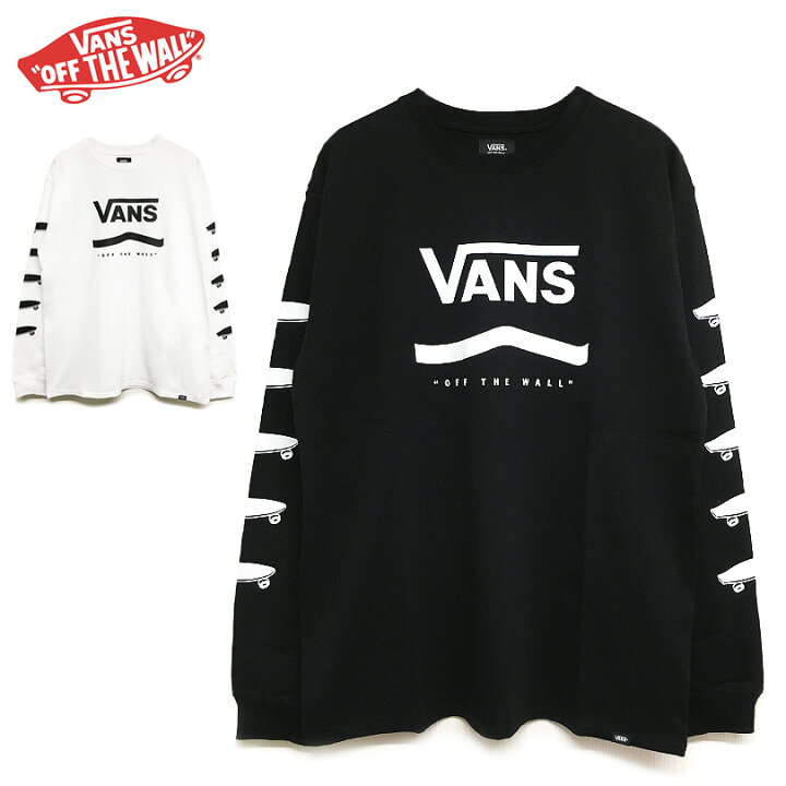 楽天市場 Off Vans ロンt 長袖tシャツ メンズ レディース Off The Wall ロングスリーブ バンズ ブランド ゆうパケット送料無料 ブラック ホワイト 白 黒 ロゴ Primary Color L S T Shirt トップス スケート ストリート ビッグ 大きめ Capsule
