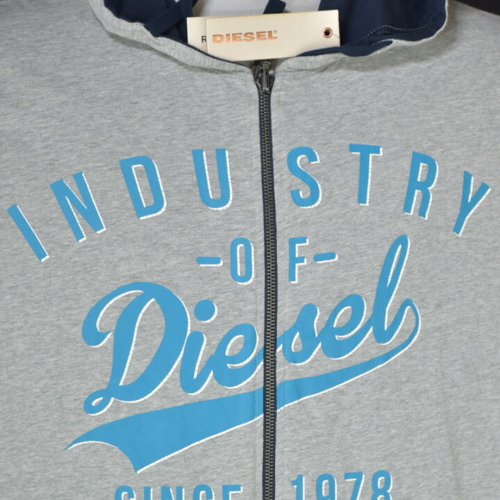 楽天市場】DIESEL メンズフーデットパーカーリバーシブル 