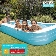 【9月4日20時〜楽天スーパーSALE】 INTEX インテックス ビニールプール スイムセンターファミリープール …