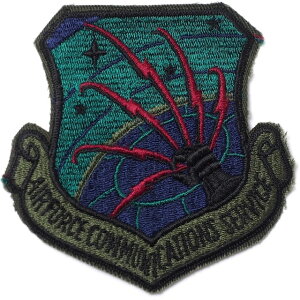 Military Patch�i�~���^���[�p�b�`�jAIR FORCE COMMUNICATIONS COMMAND �T�u�f���[�h �J�b�g�G�b�W