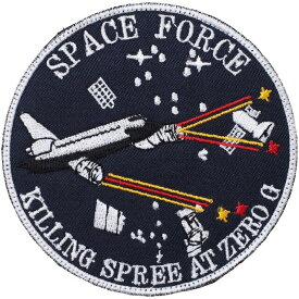 Military Patch（ミリタリーパッチ）SPACE FORCE KILLING SPREE AT ZERO G パッチ [フック付き]