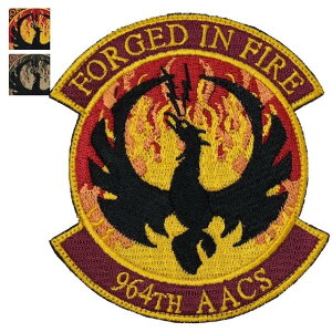 Military Patchi~^[pb`j964th AACS FORGED IN FIRE pb` [2][tJ[][OCP] [tbNt]