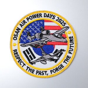 Military Patch�i�~���^���[�p�b�`�jOSAN AIR POWER DAYS 2025 ���E���h 2�t���b�O [�t�b�N�t��]