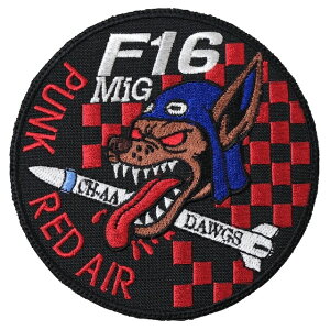 Military Patch�i�~���^���[�p�b�`�jUSAF F-16 MiG KILL �gRED FLAG�h [�t�b�N�t��]