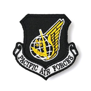 Military Patch�i�~���^���[�p�b�`�jPACIFIC AIR FORCE 25th SQ �u���b�N�C�G���[�J���[ [�t�b�N�t��]