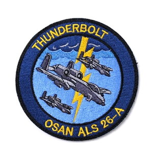 Military Patch�i�~���^���[�p�b�`�jTHUNDERBOLT OSAN ALS 26-A �p�b�` [�t�b�N�t��]