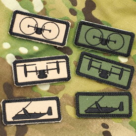 Military Patch（ミリタリーパッチ）オスプレイ ミニパッチ フック付き [2色 3種]