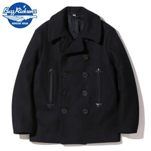 WILLIAM GIBSON iECAMu\jType BLACK PEA COAT by BUZZ RICKSON'S [BR12394]