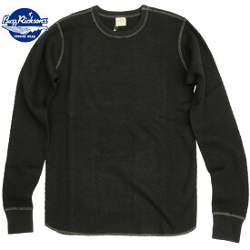 BUZZ RICKSON'S （バズリクソン）Thermal Shirt Long Sleeve Black サーマル ロングスリーブ シャツ ブラック [BR63755]