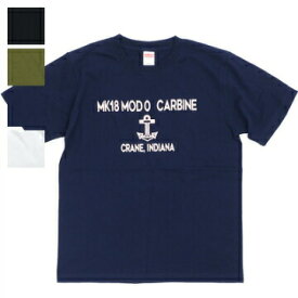 Military Style（ミリタリースタイル）Tシャツ MK18 MOD0 CARBINE ショートスリーブ Tシャツ[4色][抜き染め][染み込み]