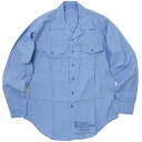 US（米軍放出品）Chambray Man's Utility Shirt 長袖