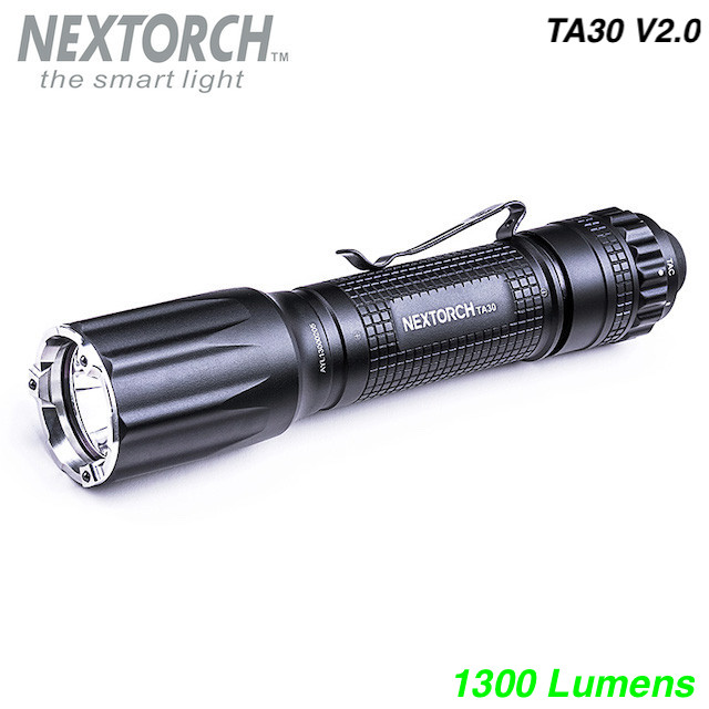 56％以上節約 在庫処分 NEXTORCH ネクストーチ TA30 V2.0 Flashlight 3段階調光 ストロボ点灯フラッシュライト CR123Ax2本 18650リチウムイオン電池使用可能 dorado.id dorado.id