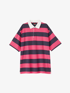 CANTERBURY �J���^�x���[ �V���[�g�X���[�u2.5�C���`�X�g���C�v���O�r�[�W���[�W S/S 2.5INCH STRIPE RUGBY JERSEY �����Y ���� �g�b�v�X RA34136