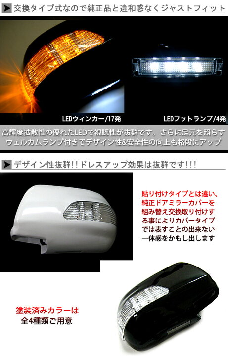 楽天市場】塗装済 純正交換式 アルファード10系 前期 エスティマ ACR 