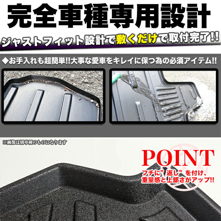 楽天市場】プリウス 60系 3Dラゲッジマット トレイ カーマット フロア  