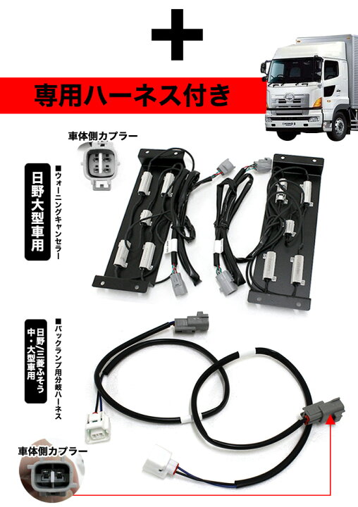 楽天市場】グランド プロフィア 日野 ファイバー LED トラックテール 