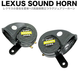 レクサス タイプ サウンド ホーン 低音 高音 セット 12V用 汎用品 FJ3418