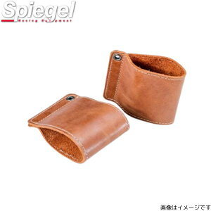シートベルトキャッチャーカバー スペーシア MK53S スズキ シュピーゲル 2個セット 牛革 ブラウン OSRLS1001-04