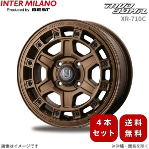 �z�C�[�� 4�{ N���S�� JH�n �z���_ �C���^�[�~���m �}�b�h�o�[�� XR-710C 14�C���` 4�� �y14×5.0 4H-100 INSET45 �u���X�g�u�����Y(BBR)�z INTER MILANO 1�䕪