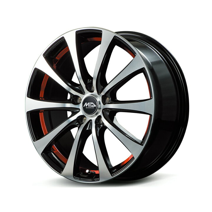 MID 変れ WHEELS/RX-01 ヤリス 10系 アルミホイール2本セット【14×5.5