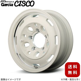 アルミホイール ウェイク LA700S/LA710S ダイハツ 【15×4.5J 4-100 INSET45 オールドイングリッシュホワイト+リムヴァーレイポリッシュ】 マルカ MID ガルシア シスコ 1本 15インチ 4穴 インセット45