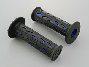 デイトナ PROGRIP 原付モデル用ショートタイプ #724Mini 耐震GEL エンド非貫通 ブラック/ブルー 115mm 98071 DAYTONA