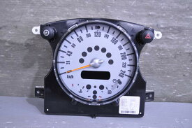 BMW ミニ クーパー 右ハンドル (RA16 R50) 純正 破損無 取付OK 動作保証 スピードメーター 111706km 6211-6972077 / 62 10 9 126 990 K064209 中古20221001