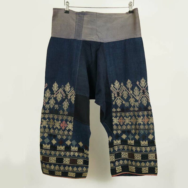 楽天市場】少数民族 「ザオ族（ヤオ族）」の民族衣装 パンツ 古布 刺繍 