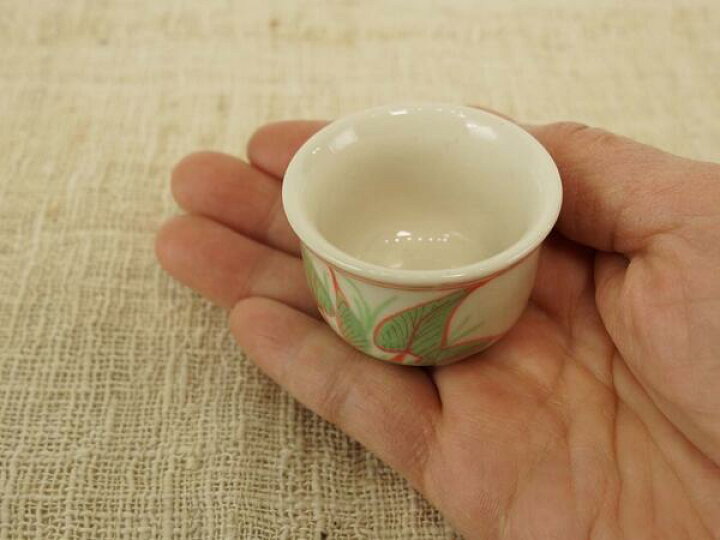 楽天市場】ミニチュア茶器セット 安南焼き 赤絵 蓮の葉の形 バッチャン 