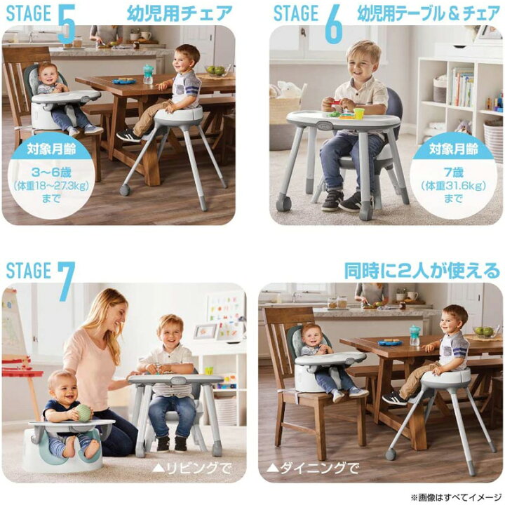 楽天市場】【 GRACO 】 グレコ 7-in-1 ハイチェア フロアツーテーブル  