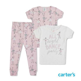 カーターcarter's 女の子 子供服 3点セット パジャマ 部屋着 4T-2Tサイズ 綿100% ファッション 保育園90 95 100