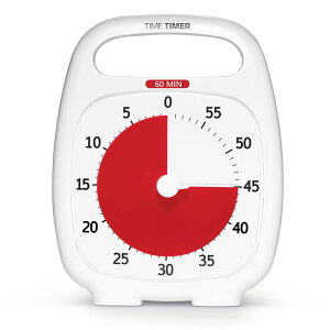 �^�C���^�C�}�[�v���X�`���R�[���O���[ TTP7-W �z���C�g ���v �������� 3�� Time Timer �^�C���L�[�p�[ �A���[�� �c�莞�� �ڂŔc�� ������₷�� ���v �J�E���g�_�E�� �傫�� ���₷�� ������ �m