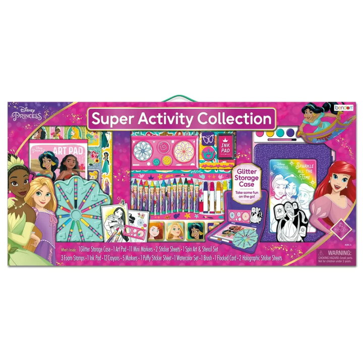 楽天市場 あす楽 送料無料disney ディズニー プリンセス スーパー アクティビティーセット アートセット コストコ通販 スタンプ ステッカー シール ペイント 誕生日 プレゼントに おもちゃ ぬりえ 塗り絵 おえかき お絵描き クレヨン 絵具 Costco キャラメルカフェ