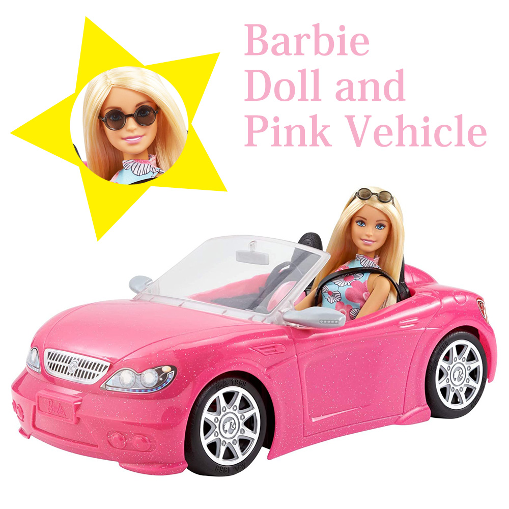 あす楽 送料無料【バービー Barbie】バービーとおでかけ! かわいいピンクのクルマBarbie Doll and Pink  Vehicleバービー人形 ドール おもちゃ【コストコ costco】 子供の日 プレゼント | キャラメルカフェ