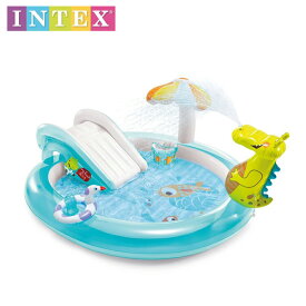 【 INTEX インテックス 】 ゲーター インフレータブル プレイセンタープールビニールプール 57165NP 水遊び滑り台 おもちゃ