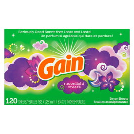 ★アウトレット 箱ダメージ有【 GAIN 】 ゲイン シート ゲインシートムーンライトブリーズ120シート 乾燥機用 柔軟仕上剤シート 柔軟剤 輸入洗剤 037000983606 あす楽