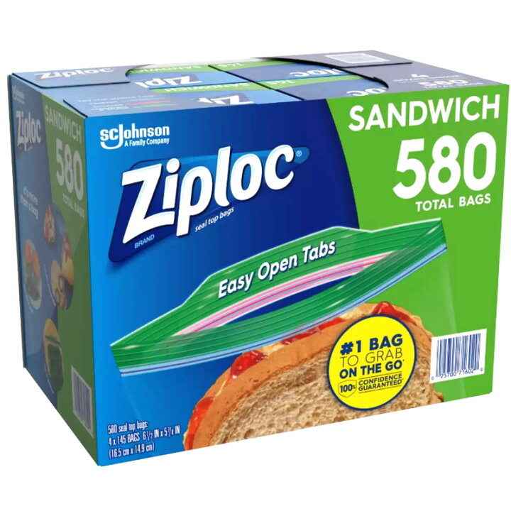 楽天市場】【 Ziploc 】 ジップロック サンドイッチバッグ 保存袋 580 