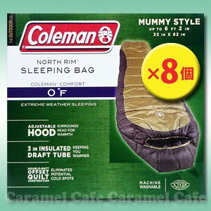 【★ 8個セット ★】【 Coleman コールマン 】ノースリム大人用寝袋 マミー型 シュラフ キャンプ アウトドア 秋 冬用 緑-18度まで対応sleeping bag Mummy Style05P04Jul15 ギフト 家族 ファミリー 合宿 チ
