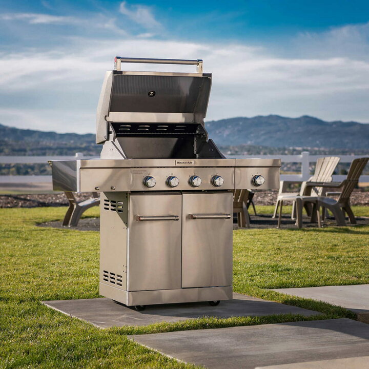 【日本製】 KitchenAid キッチンエイド 4バーナー ガスグリル バーベキュー BBQ 大型 コストコ fucoa.cl