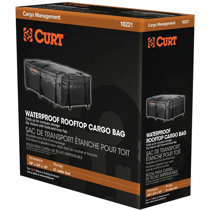 楽天市場】【CURT】ルーフキャリア用 防水バッグ 18221 約1500×奥行 