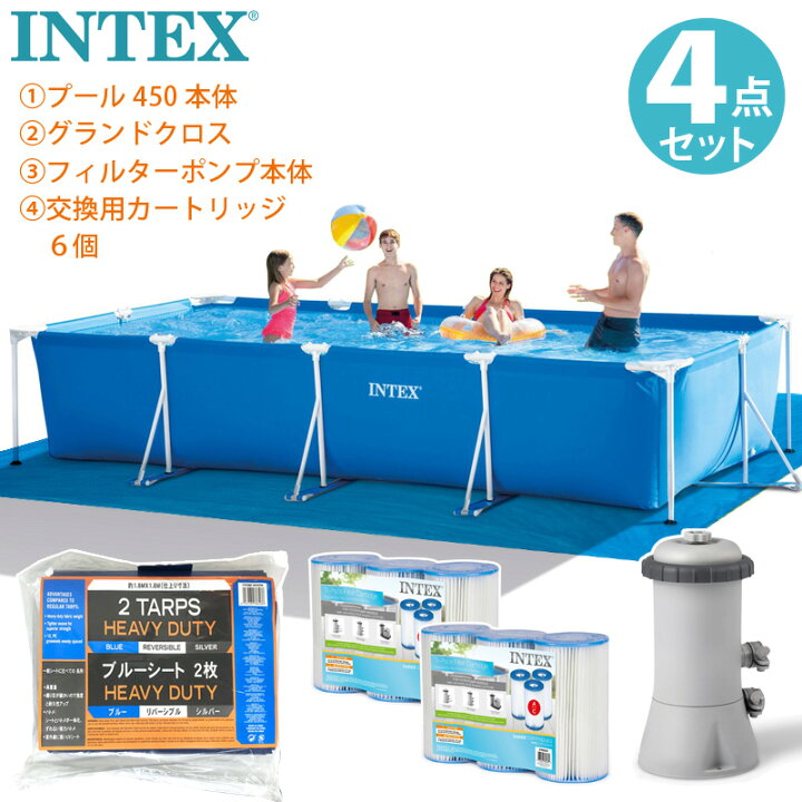 楽天市場】【 INTEX インテックス 】 4点 セット レクタングラー  