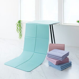 【Mee Yoga】折り畳み ヨガマット 8mm TPE折りたたみ ジム 外ヨガ 軽量 くすみ パステルカラー デザイン グリップ 両面 滑り止め リバーシブル 水拭き 簡単 お手入れ 持ち運び 収納バッグ付 環境
