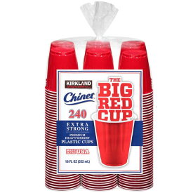 【 KIRKLAND カークランド 】 プラスチックカップ レッド 532ml x 240個BIG RED CUP レッドカップ コップ パーティー 大容量 運動会 お花見 キャンプ BBQ 誕生日 コストコ パーティー アメリカン 映え あす楽