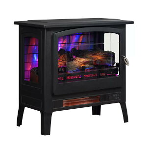 【 BAYSIDE FURNISHINGS 】リモコン付き 電気暖炉 63410 暖炉 電気ファンヒーター 暖房 焚火 インテリア 工事不要 リアル おしゃれ 北欧 イギリス 暖房 ヒーター ストーブ コストコ キャラメルカフェ