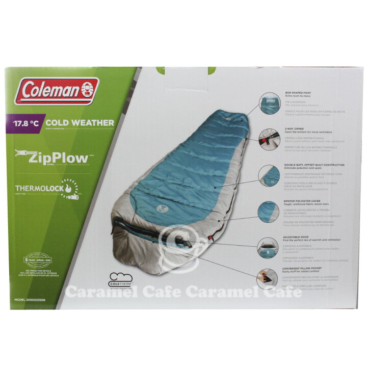 コールマン ブラゾス Coleman コールドウェザー スリーピングバッグ 封筒型寝袋 送料無料 割り引き コールドウェザー