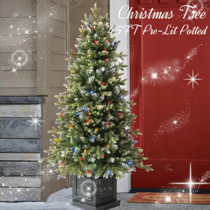 楽天市場】直送【 COSTCO 】クリスマスツリー 電飾付き 約137cm LED  