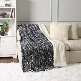 即納 2024最新 【Life Comfort】ライフコンフォート フェイクファー 大判ひざ掛け 152×177cm 1727300ブランケット 毛布 布団 ふわふわ あったか 花柄 無地 シンプル チェック 誕生日 プレゼント コストコ キャラメルカフェ 通販　シェルパ