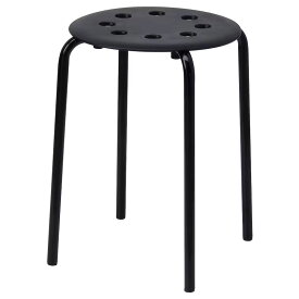 【 IKEA イケア 】 MARIUS マリウス スツール ブラック 黒椅子 スタッキング おしゃれ 北欧